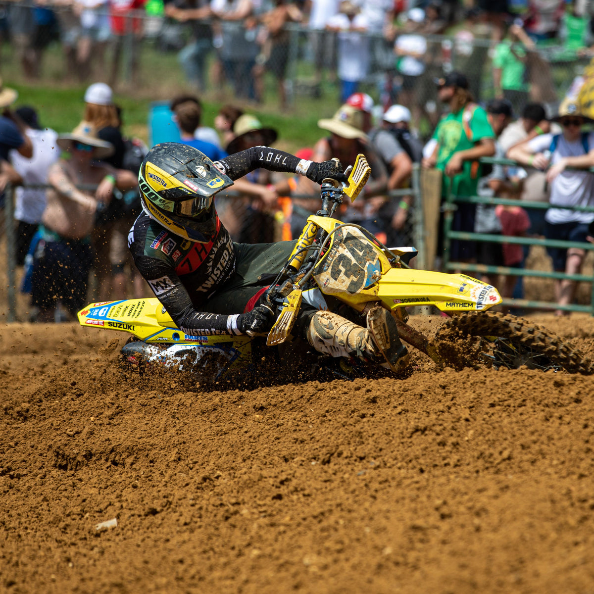 Team Twisted Tea Suzuki's Anstie 10th overall at Budds Creek MX