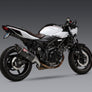 SV650 17-26/SV650X 19-26 AT2 Stainless Slip-On Exhaust, w/ Carbon Fiber Muffler
