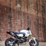 GROM 2022-25 RS-9T Stainless High Mount Full Exhaust, w/ Stainless Muffler