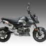 GROM 2022-25 RS-9T Stainless High Mount Full Exhaust, w/ Stainless Muffler