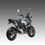GROM 2022-25 RS-9T Stainless High Mount Full Exhaust, w/ Stainless Muffler