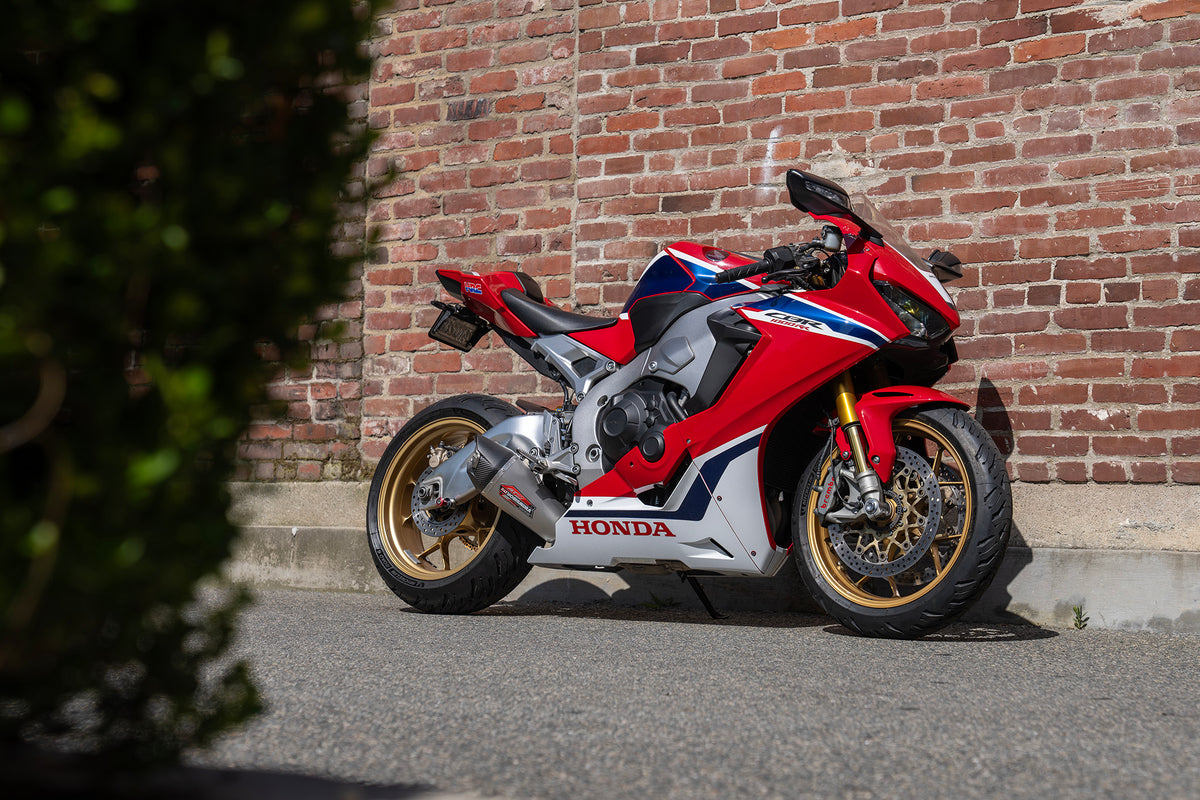 CBR1000RR SP SP2 17 24 AT2 Stainless Slip On Exhaust w Stainless Muffler