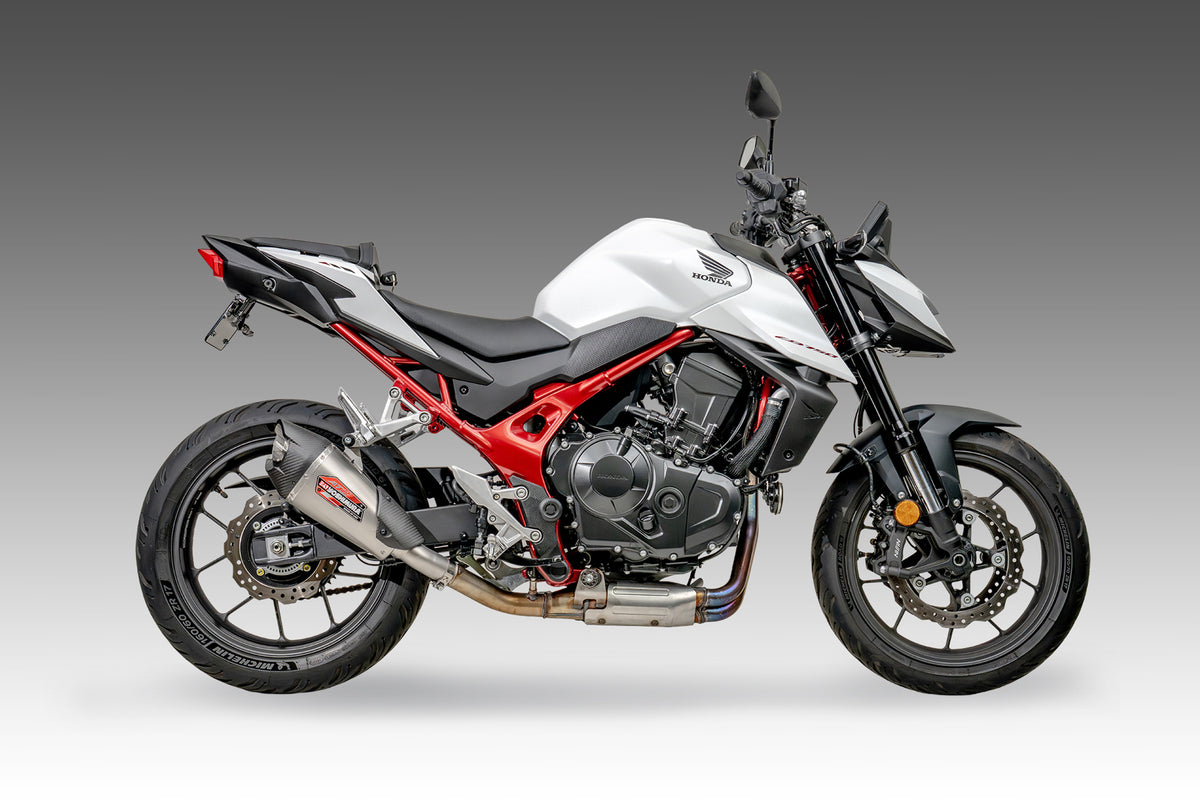 Yoshimura CB750 2025 AT2 Stainless Slip-On Exhaust, w/ Stainless