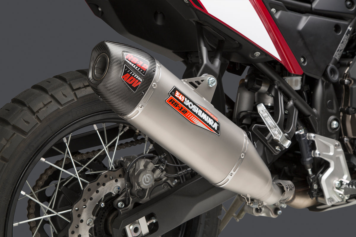 テネレ700 ヨシムラUSA RS-12 ステンレススリップオンマフラー Yoshimura Tenere 700 2021-26 RS-12 Slip-On Exhaust w/ Stainless