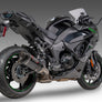 NINJA 1000SX 20-24 / NINJA 1100SX 2025 ALPHA Stainless Slip-On Exhaust, w/ Carbon Fiber Muffler