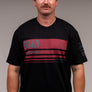 Racing Stripe Tee Black