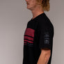 Racing Stripe Tee Black