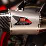 GSX-R1000 2017-25 R-11Sq Stainless Slip-On Exhaust, w/ Stainless Muffler