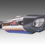 HAYABUSA 2021-25 Race R-11SQ-R Dual Stainless Slip-On Exhaust, w/ Titanium Mufflers