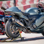 HAYABUSA 2021-25 Race R-11SQ-R Dual Stainless Slip-On Exhaust, w/ Titanium Mufflers