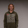 Intro Pull Over Hoodie Army Green