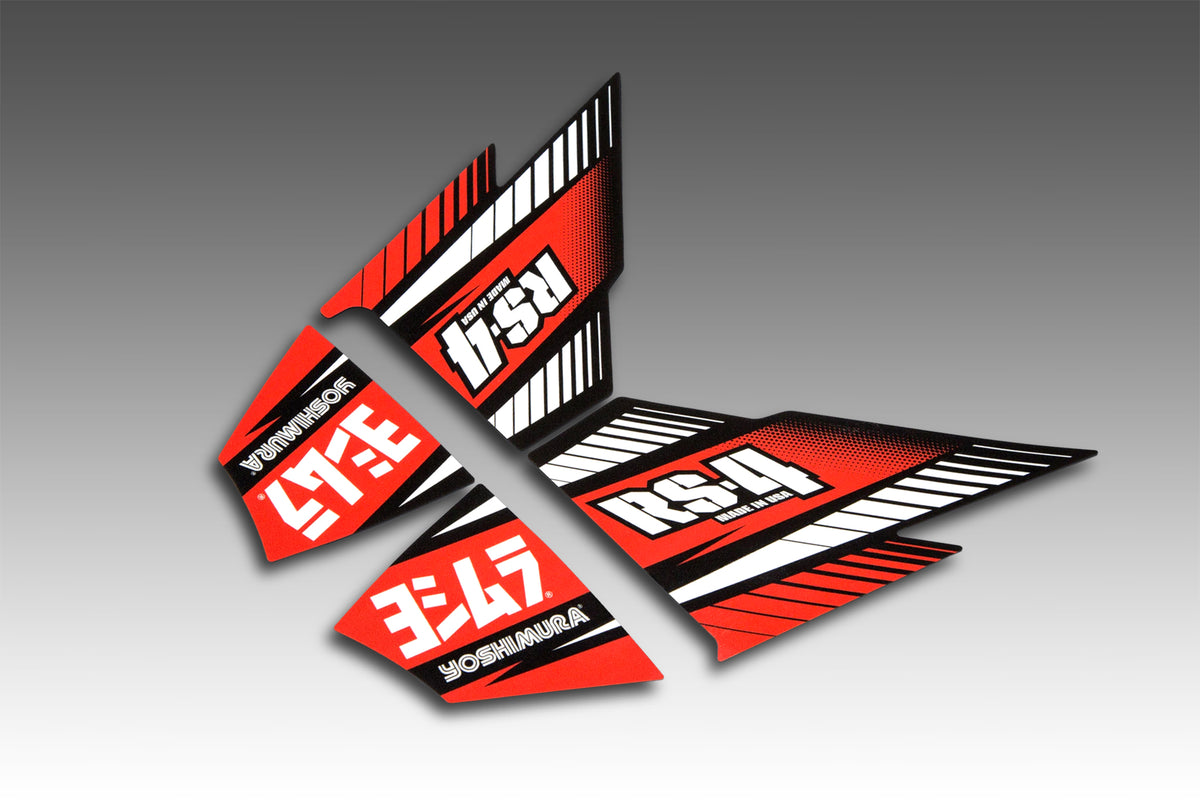 Yoshimura RS-4 Muffler Decal Set (4pc) – Yoshimura R&D of America, Inc