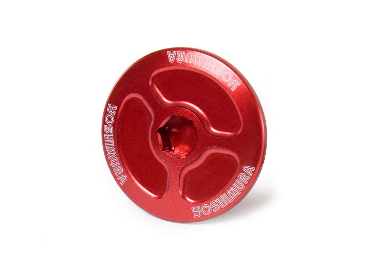 Yoshimura Red Crank Inspection Plug RMZ450 / 250 Yoshimura R&D of