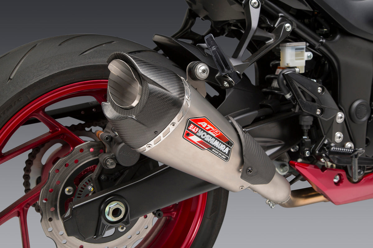 お待たせ! Yoshimura GSX-S750/Z 2018-22 Alpha T Slip-On Exhaust パーツ