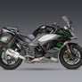 NINJA 1000SX 20-24 / NINJA 1100SX 2025 ALPHA Stainless Slip-On Exhaust, w/ Stainless Muffler