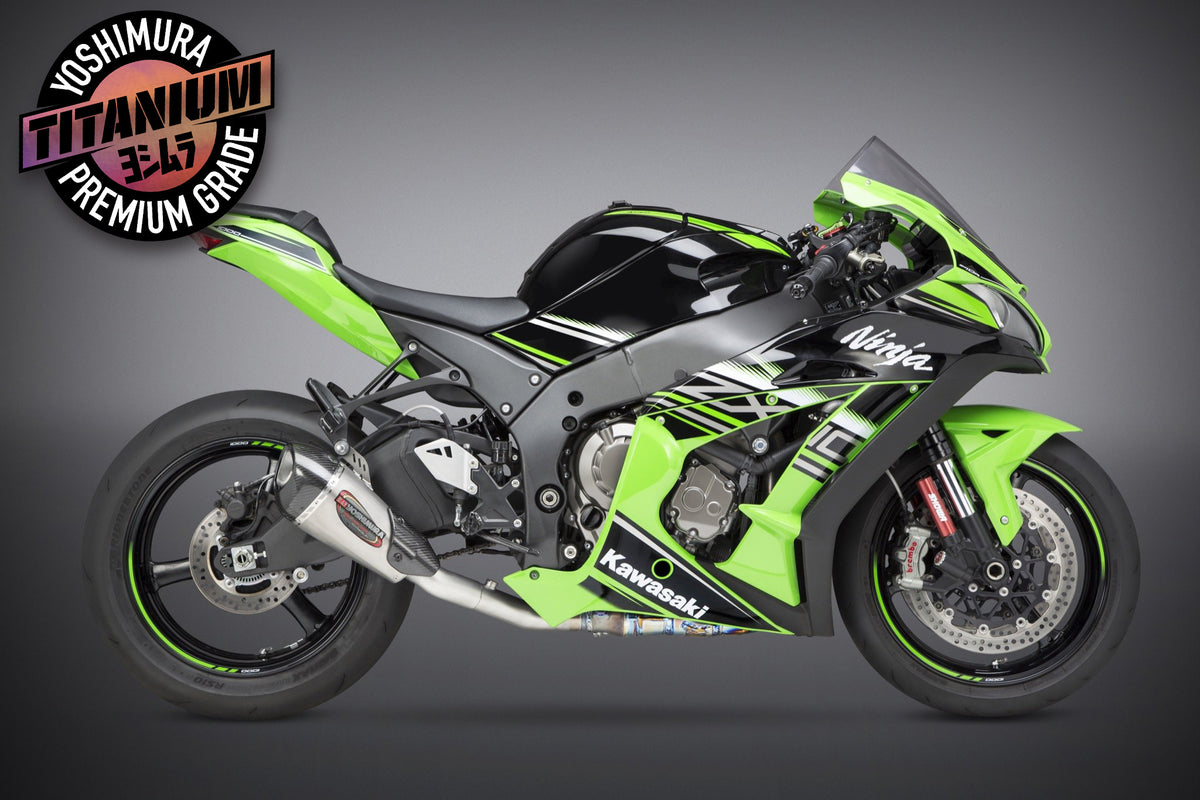 Yoshimura ZX-10R/RR 2016-20 ALPHA T 3/4 Titanium Exhaust Titanium