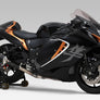 HAYABUSA 2022 RACE HEPTA FORCE DUAL STAINLESS SLIP-ON, W/ METAL MAGIC MUFFLERS