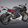 DAYTONA 675 13-17 ALPHA T Stainless Slip-On Exhaust, w/ Stainless Muffler