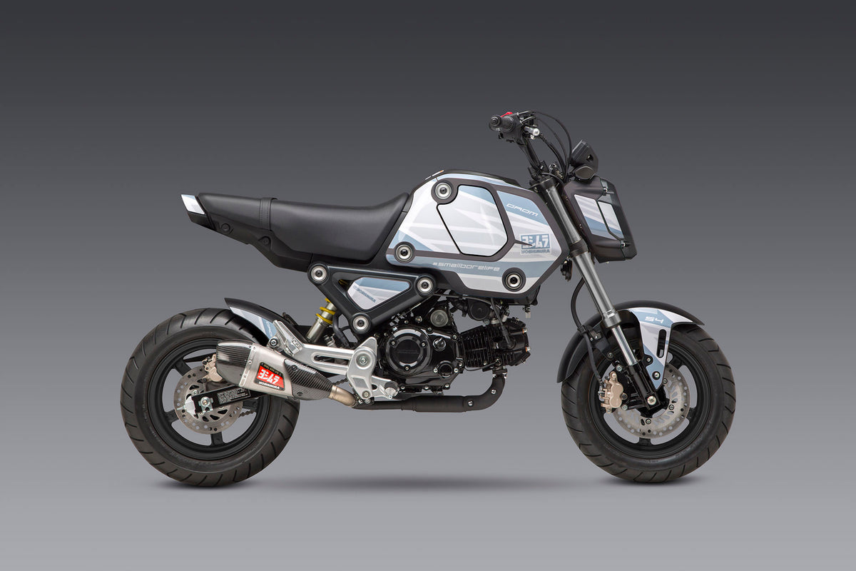 Yoshimura Edge White Graphics Kit GROM 2022 24 Yoshimura R D of America Inc