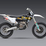 KTM 450SX-F FE 22-26/Husqvarna FC450 RE 22-26 RS-12 Stainless Full Exhaust, w/ Aluminum Muffler