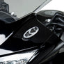 HONDA CBR600RR/250R Mirror Hole Caps Silver