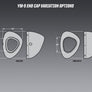 ALPHA / ALPHA T REPLACEMENT END CAP KIT 2" FLARED MATTE