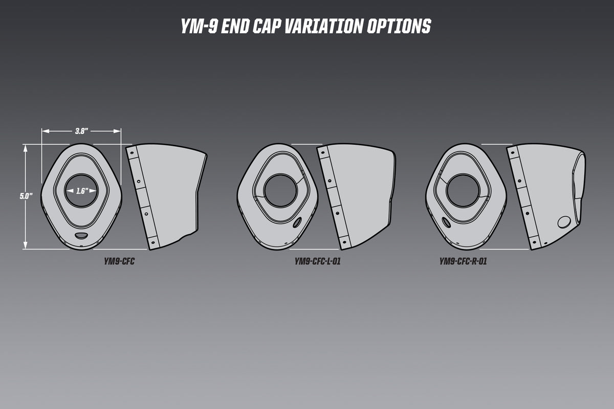 Yoshimura RS-9 / RS-9T Replacement Left Side End Cap Kit