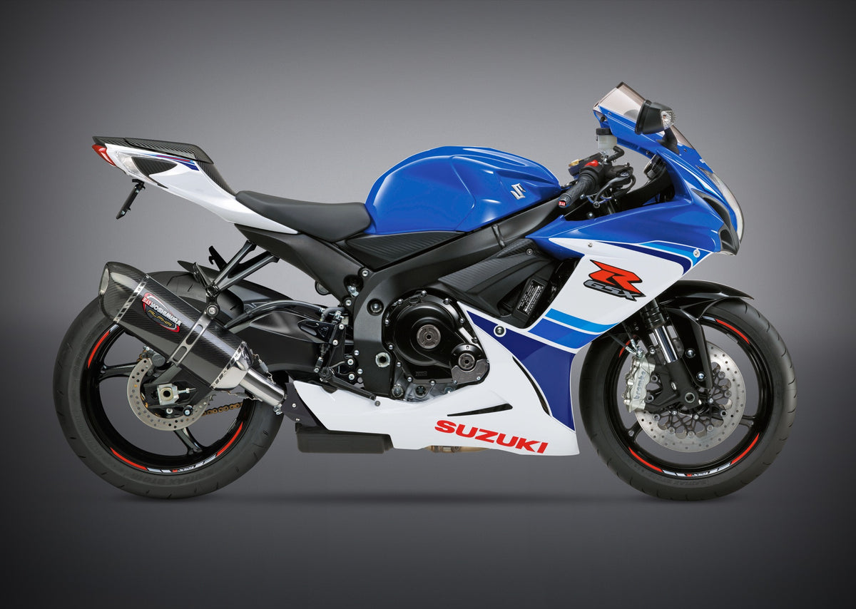 Yoshimura GSX R600 750 2011 24 ALPHA Slip On Exhaust Carbon Muffler Yoshimura R D of America Inc