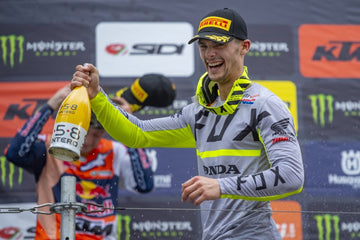 Victorious Gajser reclaims red plate after amazing moto win in Germany