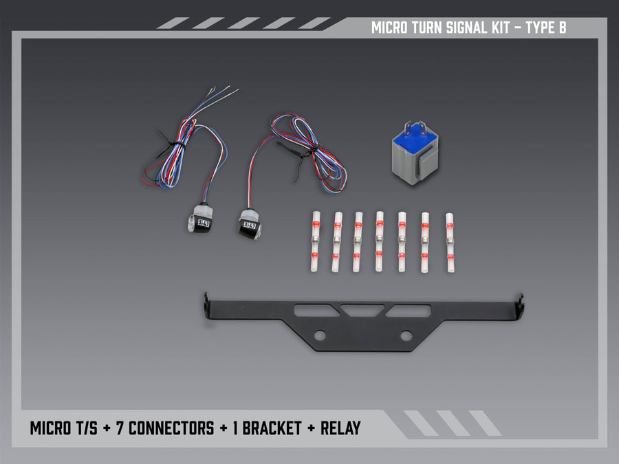 Fender Eliminator Micro Turn Signal Bracket Kit, Type B