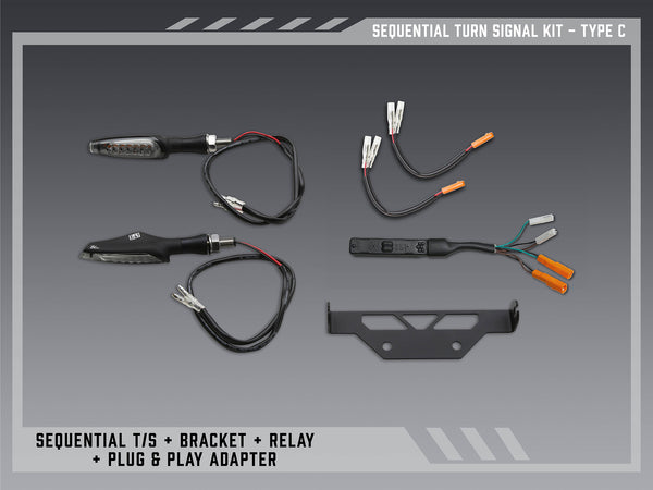 Type C Sequential Signal Kit for V2 Fender Eliminators – Yoshimura