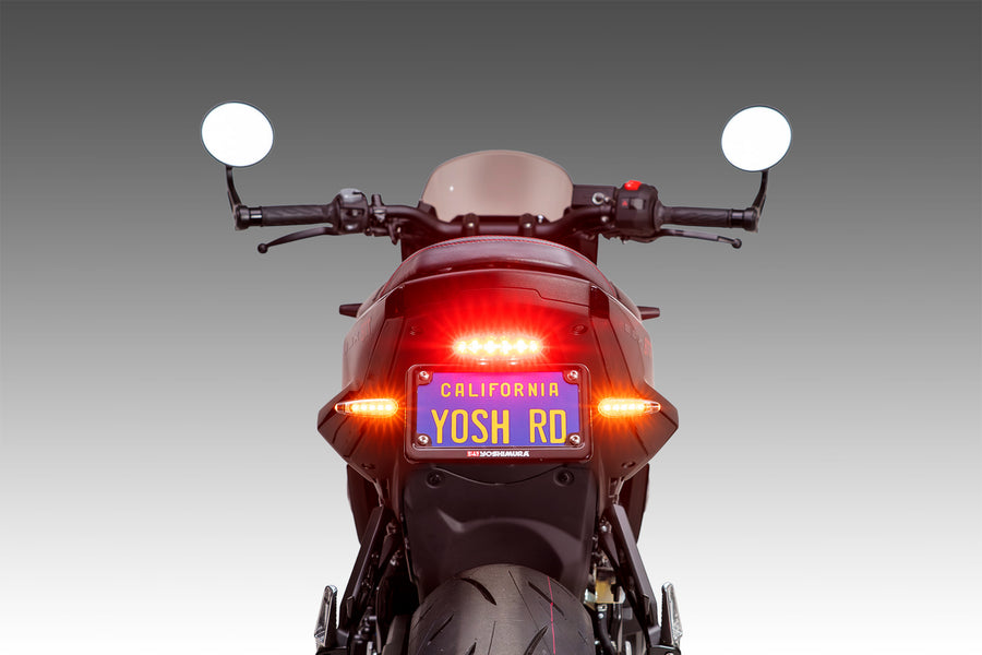 Rear View with Brake Lights