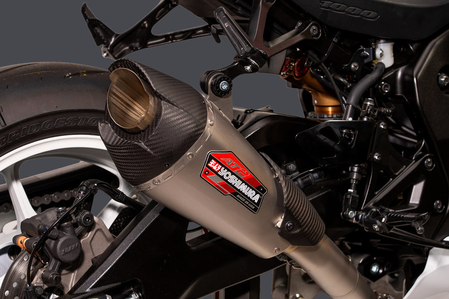 Yoshimura GSX-R1000 17-27 AT2 Stainless Exhaust w/ Stainless