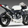 GSX-R600/750 11-26 Race R-77 Stainless Full Exhaust, w/ Carbon Fiber Muffler