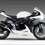 GSX-R600/750 11-26 Race R-77 Stainless Full Exhaust, w/ Carbon Fiber Muffler