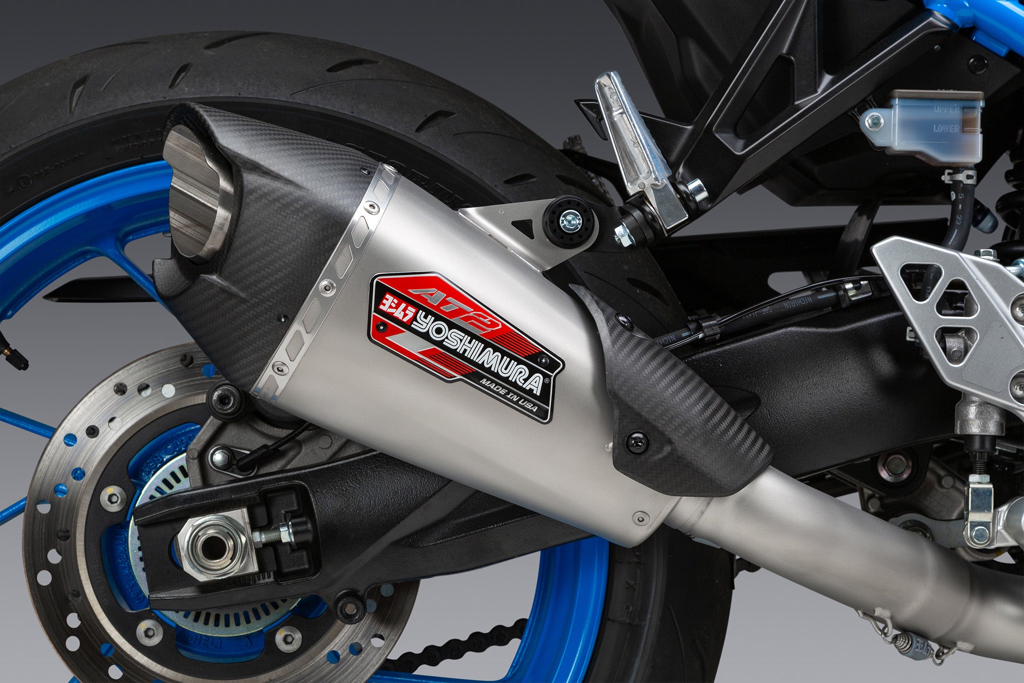 Yoshimura GSX 8S R 23 24 Race AT2 Stainless Full Exhaust w Stainless Muffler Yoshimura R D of America Inc