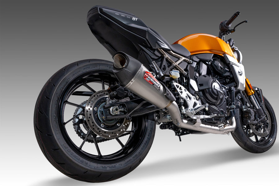 GSX-8S/R 23-24 Race AT2 Stainless Full Exhaust, w/ Stainless Muffler