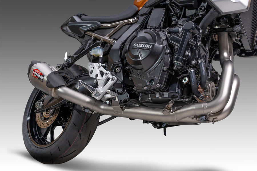 GSX-8S/R 23-24 Race AT2 Stainless Full Exhaust, w/ Stainless Muffler