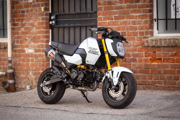 GROM 2022-25 RS-9T Stainless High Mount Full Exhaust, w/ Stainless Muffler