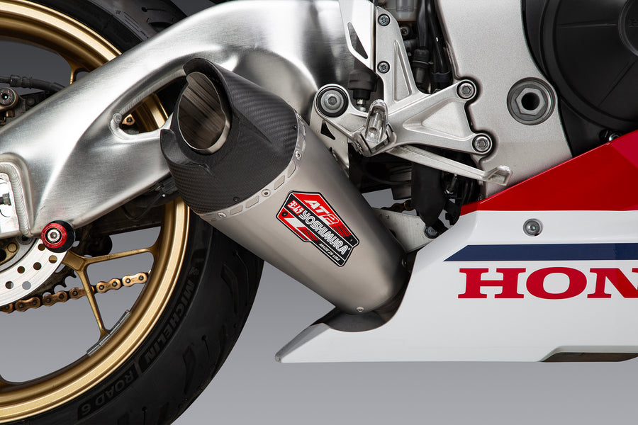 CBR1000RR/SP/SP2 17-25 AT2 Stainless Slip-On Exhaust, w/ Stainless Muffler