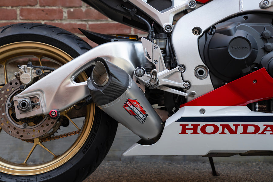 CBR1000RR/SP/SP2 17-25 AT2 Stainless Slip-On Exhaust, w/ Stainless Muffler