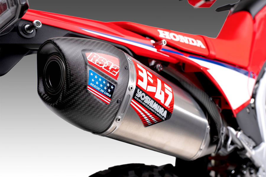 CRF300L/Rally 21-25 Race RS-12 Stainless Full Exhaust, w/ Stainless Muffler