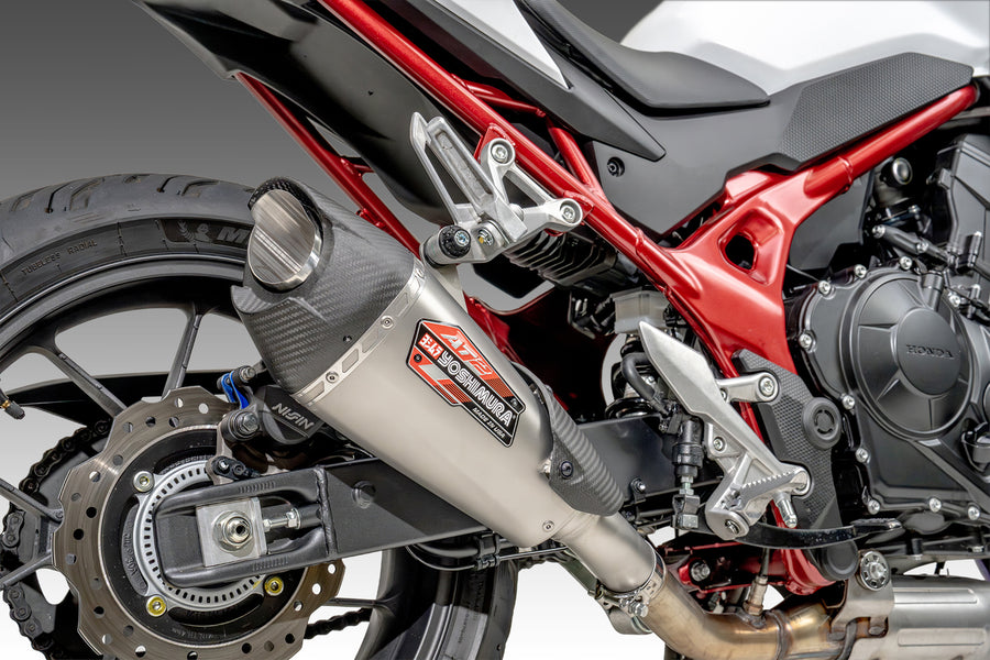 CB750 2025 AT2 Stainless Slip-On Exhaust, w/ Stainless Muffler