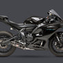 FZ/MT-07 15-26 / XSR700 18-26 / R7 22-26 Race R-77 Stainless Full Exhaust, w/ CF Muffler