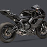 FZ/MT-07 15-26 / XSR700 18-26 / R7 22-26 Race R-77 Stainless Full Exhaust, w/ CF Muffler