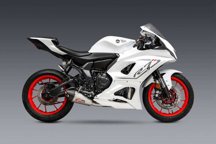 R7 22-25 / MT-07 17-24 Race AT2 Stainless Full Exhaust, w/ Stainless Muffler