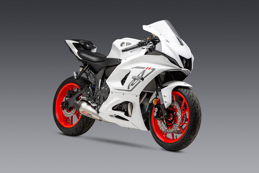 R7 22-25 / MT-07 17-24 Race AT2 Stainless Full Exhaust, w/ Stainless Muffler