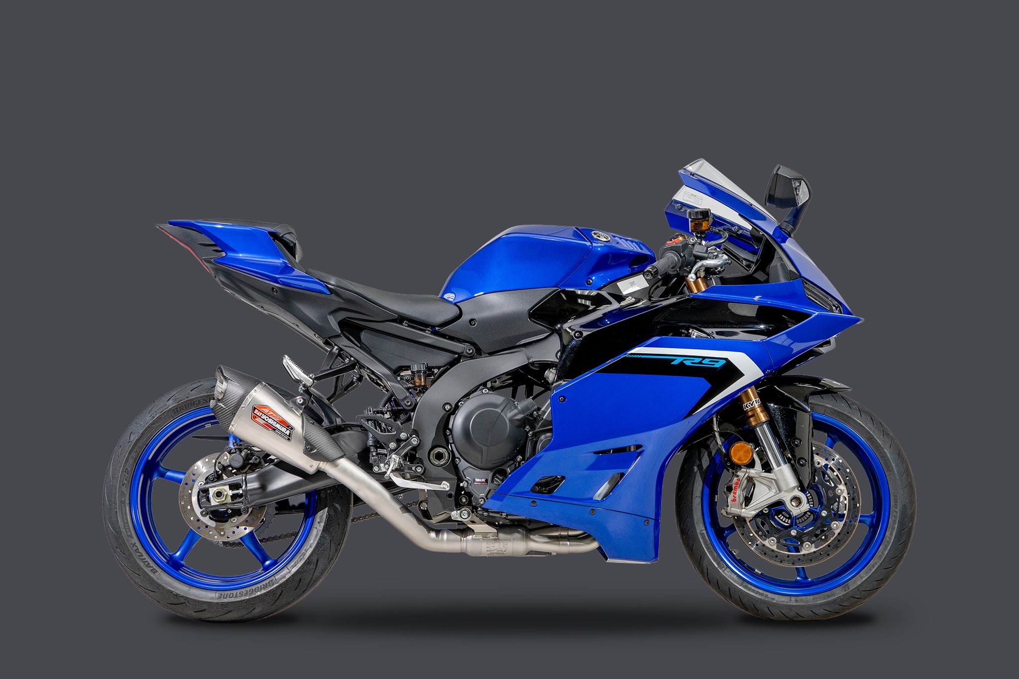 Yoshimura YZF-R9 2025-26 AT2 Stainless Full Exhaust, w/ Stainless
