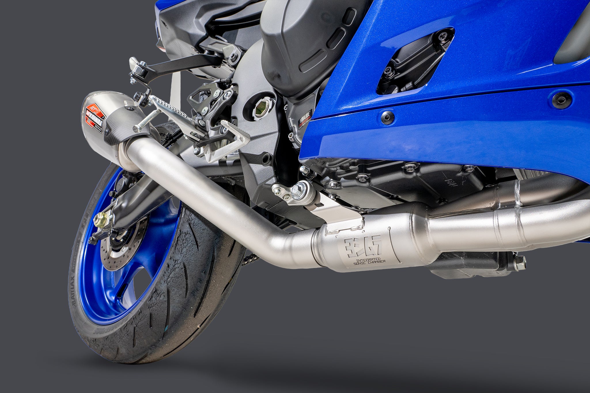 Yoshimura YZF-R9 2025-26 AT2 Stainless Full Exhaust, w/ Stainless