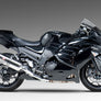 ZX-14R 12-25 Race R-77 Stainless Slip-On Exhaust, w/ Stainless Mufflers